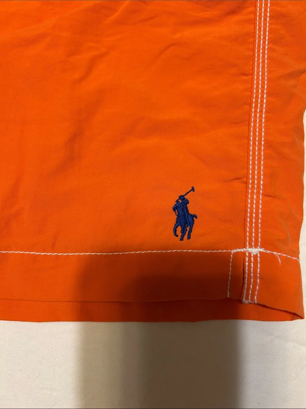 Polo by Ralph Lauren Orange Men's Swim Board Shorts with Drawstring